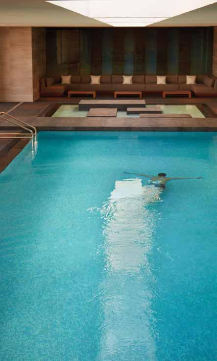 Go for a dip in the indoor pool with adjacent whirlpool and warm up in the sun on the indoor/