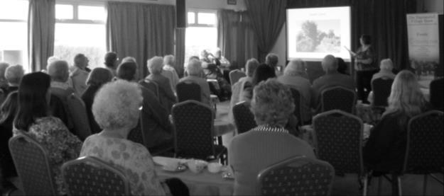 org Cake and Conversation at the Bowling Club On the afternoon of October 3rd over 25 guests enjoyed an armchair tour slideshow following the Heptonstall Trail, guided by Sarah, Frank and Ann from