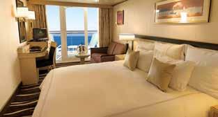 (or BB, BC, BF, BU, BV, BY, BZ, DB, DC, DF from cruise M505 onwards) Queens Suite Oceanview - ED (or EF from cruise M505