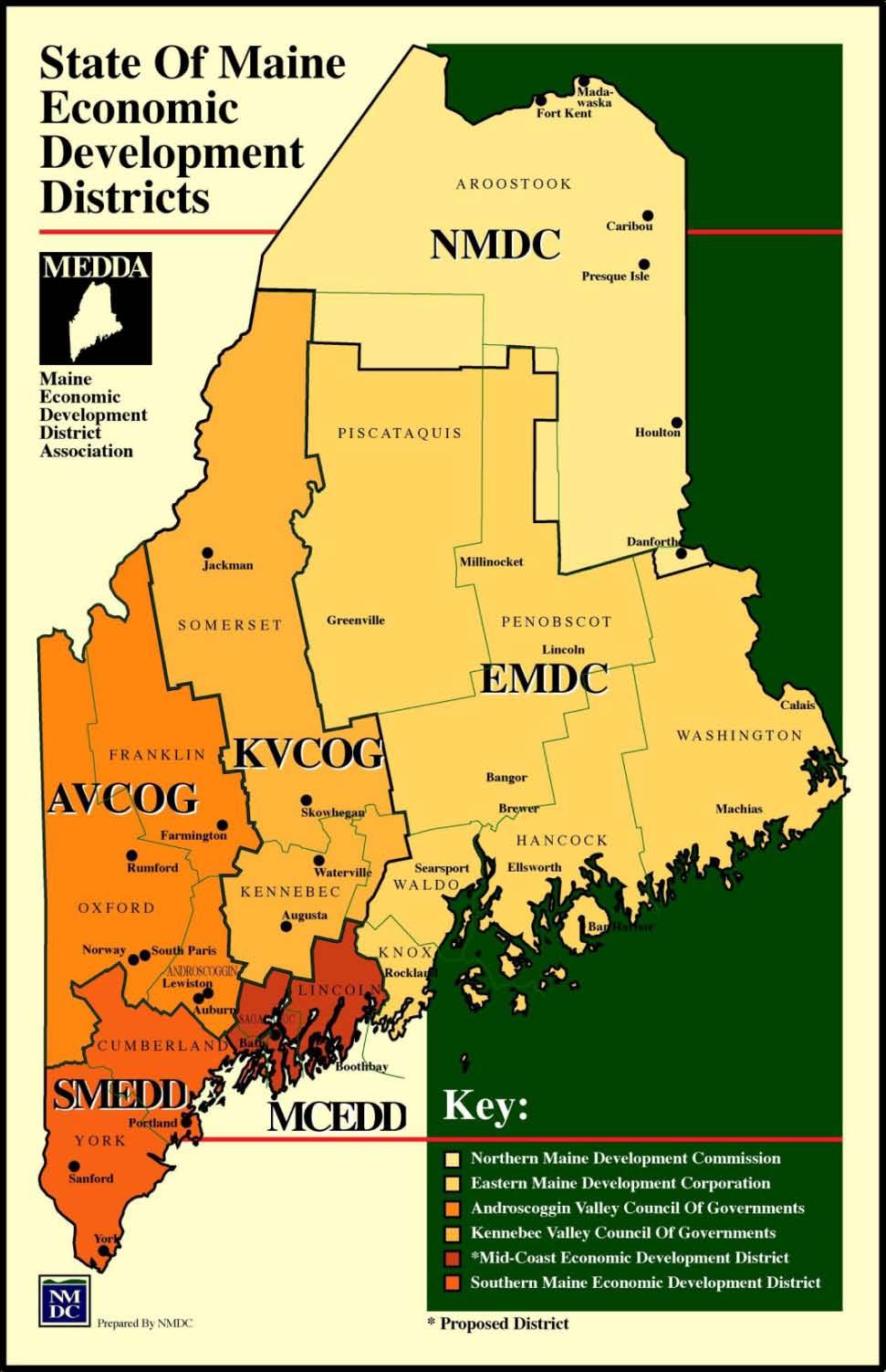 Maine s Economic Development Districts and Regional