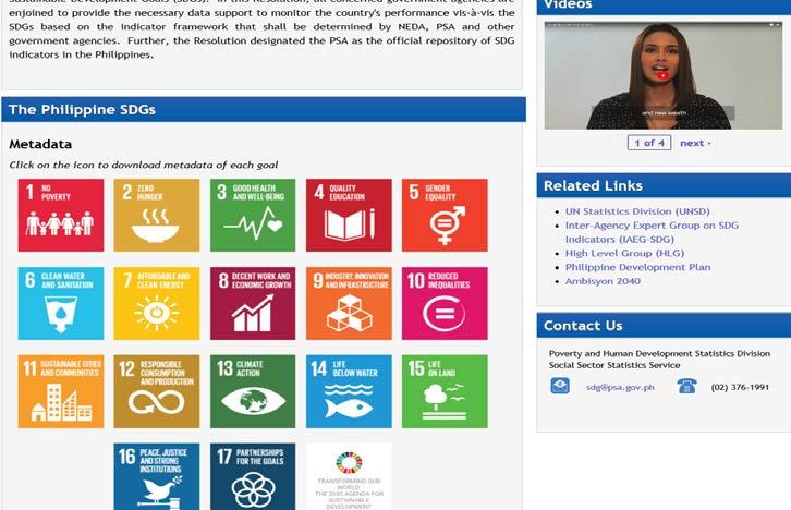 SDG Webpage www.