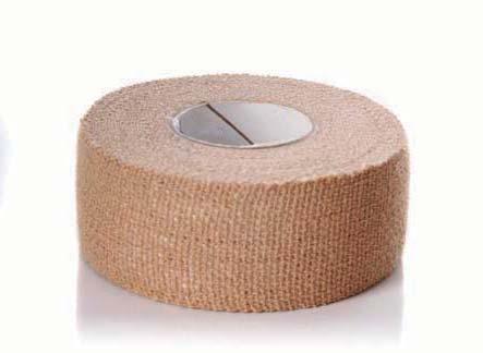 HAND TEARABLE STRETCH TAPE WHITE Incorporates strength, conformity and fl exibility in a lightweight,