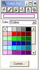 U paleti boja (Color Palette) odabire se druga boja za županijsku granicu, npr.