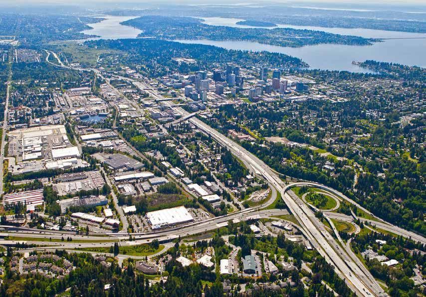 in an area with strong demographics INTERSTATE 90 MERCER ISLAND BELLEVUE CBD Lake Washington