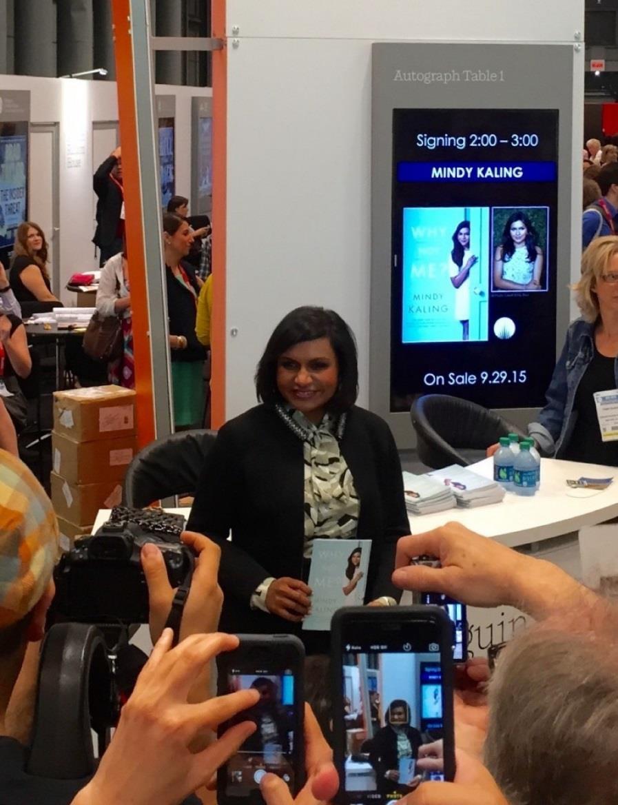 Style Blog Writers of New York great and small By Ron Charles June 1 Actress Mindy Kaling attends BookExpo in New York on Friday.