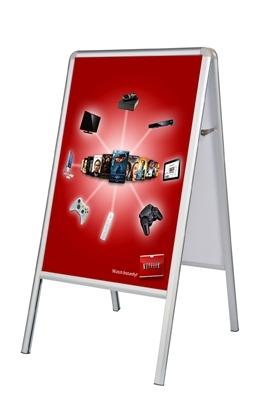 5" Item: OH-001 Deluxe Signicade A-Frame Sidewalk Curb Sign Deluxe A-frame sandwich board signs are the perfect way to easily display your message outdoors. The large 2 ft. x 3 ft.