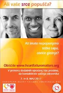 Med aktivnostmi v letu 2011 smo izvedli tudi anketo med udeleženci aktivnosti. Analizirali smo 850 vprašalnikov in ugotovili, da je ozaveščenost o srčnem popuščanju v Sloveniji premajhna.