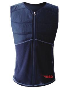 Cooling - Vest The vest works similar to the human body, which stabilizes its temperature by the evaporative of water on the skin. The innovative functionale textile fabric absorbs water.