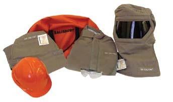 Other sizes and orange color available by special order. THIS KIT MEETS NFPA 70E HAZARD RISK CATEGORY 4. LIGHTER MATERIAL THAN EVER. 100 CAL/CM 2 MATERIALS OFFERS A LIGHTER WEIGHT OPTION.