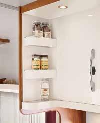 (Depending on model) SPICE RACK Depending on the model, the kitchen wall units come with handy spice racks so you can keep salt, pepper and