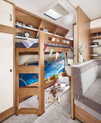 CHILDREN S BUNK BEDS WITH COLOURING BOARD During the day, the bottom bunk bed can be folded up to provide a space to play in with