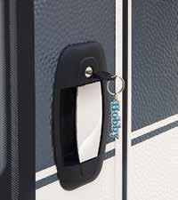 storage locker indicator, boot lids and toilet cassette removal door.
