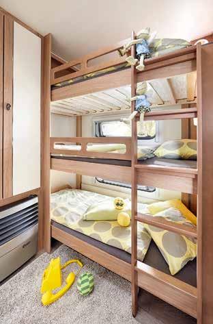 (Depending on model) THREE-TIER CHILDREN S BUNK BED The sleeping area for children is also optionally