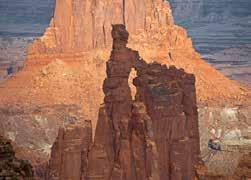 echnical rock climbing is prohibited in the Salt Creek eological District in the Needles, in Horseshoe Canyon, into any archeological site, or on any arch or natural bridge in Canyonlands National
