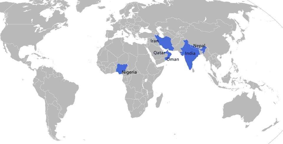 Global Presence India Iran Nepal