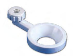 FUNNEL HOLDER 45103 Made of Polypropylene, these corrosion free Funnel Holders can hold funnels with dia 3" to 6".