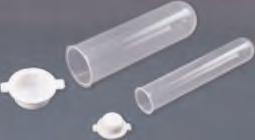 63302 50 ml Moulded in Polypropylene, 63311 15 ml - Steril these tubes are clear, strong & 63312 50 ml - Steril safe.