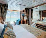 personalized service, spacious staterooms, gourmet dining with 24-hour room service, and a private island