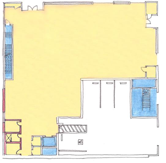 OPTION E: Ground Floor (single tenant occupies the First, Second and Third Floors of )
