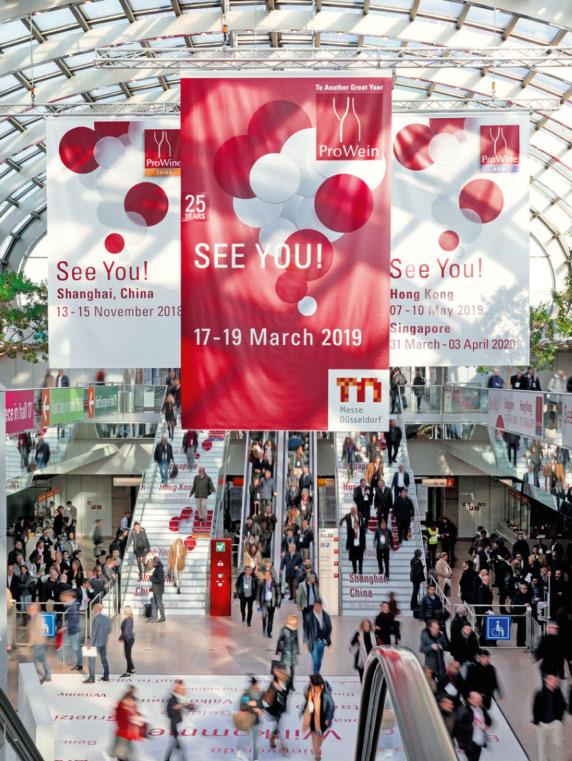 PROWEIN TAKES YOU TO THE WORLD S KEY MARKETS Düsseldorf Shanghai From its ambitious beginnings in 1994, the ProWein World has long developed into the most important market place Hong Kong for the