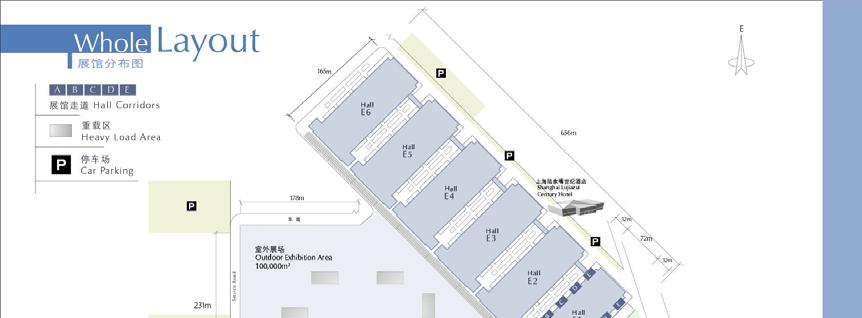 2. Hall Plan of Shanghai New International