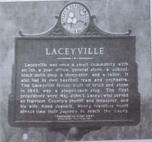 Laceyville Completing the loop from Jewett to Scio to Tappan Intersection with 250 East Laceyville marker, last