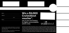 Winners have the flexibility to book their cruise through Cruiseabout; for any cruise, from any port (Australian or International).