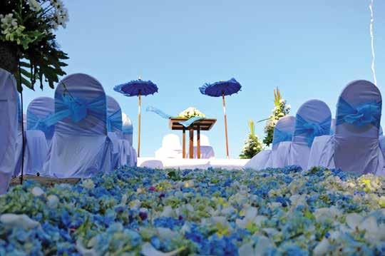 WEDDINGS On the beach Unique and distinctive wedding at Grand Aston Bali Beach Resort is set on a white sandy beach.
