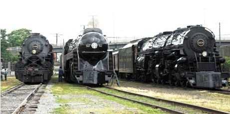 June 2015 Whistle Stop 5 N&W "WARHORSE" BACK IN ROANOKE FOR STEAM ENGINE REUNION N&W Class Y6a #2156 freight locomotive, which was used for coal-hauling in the 1940s and 1950s, returned home to