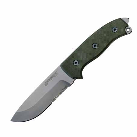 2KN 0 #5150 - Plain Edge #5155 - Partially Serrated Edge ELITE FIELD KNIFE Designed in partnership with U.S. Elite Forces and currently used in Training and Deployment.
