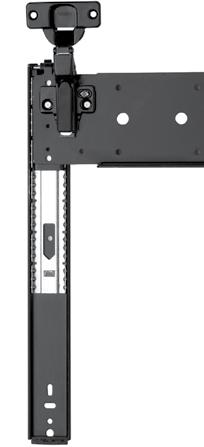 Door Slides and Hinge Kits 8080, 8081, 8082 Pivot Door Slides Configurations Features Cushioned stops and door hold-out Three-way adjustable door hinge 8080: 3/4 extension slide with self-close 35mm