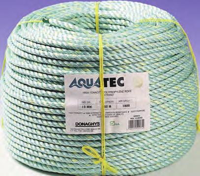 Great for general industrial use. Price/Coil Code Description Break Load 1-5 Coils Not affected 6+ Coilsby water. 4180 PE Silver Rope 4mm x 300m 182kg $33.