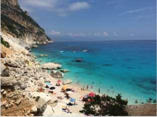 Itinerary Day 1: Individual journey to Santa Maria Navarrese The small coastal town is located in a picturesque location between the steep cliffs of the Gulf of Orosei and the long Ogliastra sandy