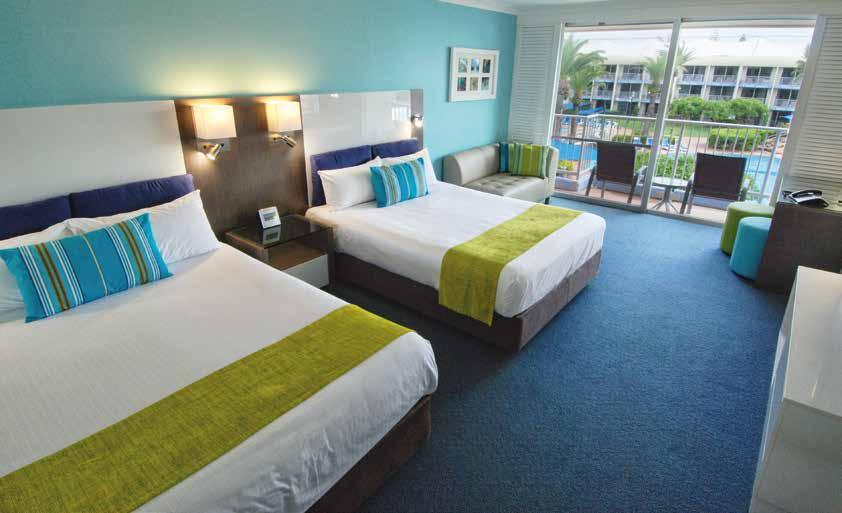 All rooms feature a balcony or patio and offer garden, pool or Broadwater views Australia's only Theme Park Resort