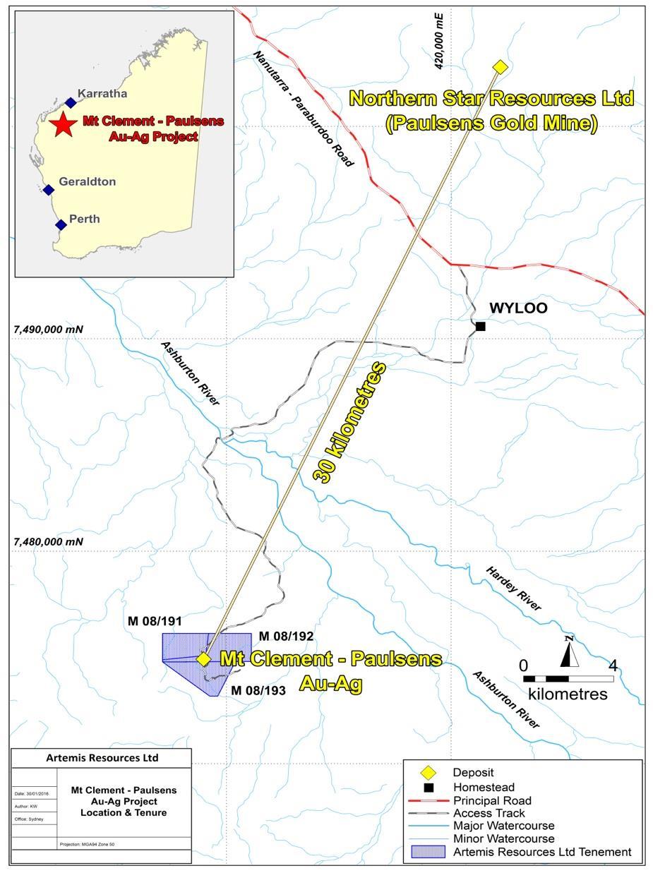 Mt Clement-Paulsens Gold Project Exploration programme and metallurgical test work to commence on the Mt Clement-Paulsen s Gold Project located only 30km south of Northern Star Resources Paulsen s