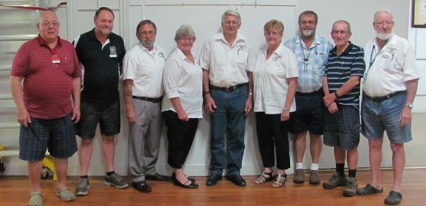 CCQ COMMITTEE 2018 From left: Barry Roberts, Mark Brookfield, Dennis Williams, Pat Mander, Adrian Skinner, Barbara Rutherford,