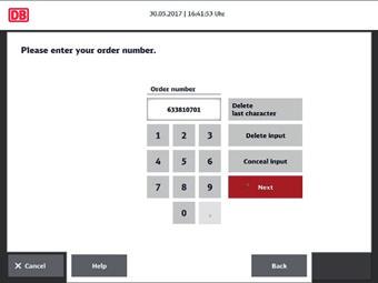 Enter the 6-9 digital ticket reference number unique to your trip.