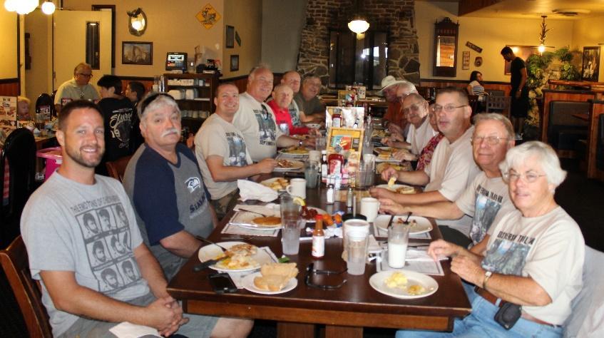Sunday breakfast at Yosemite Café in Fresno. The breakfast was arranged so we could meet and give thanks to some of those responsible for the trail construction and annual maintenance.