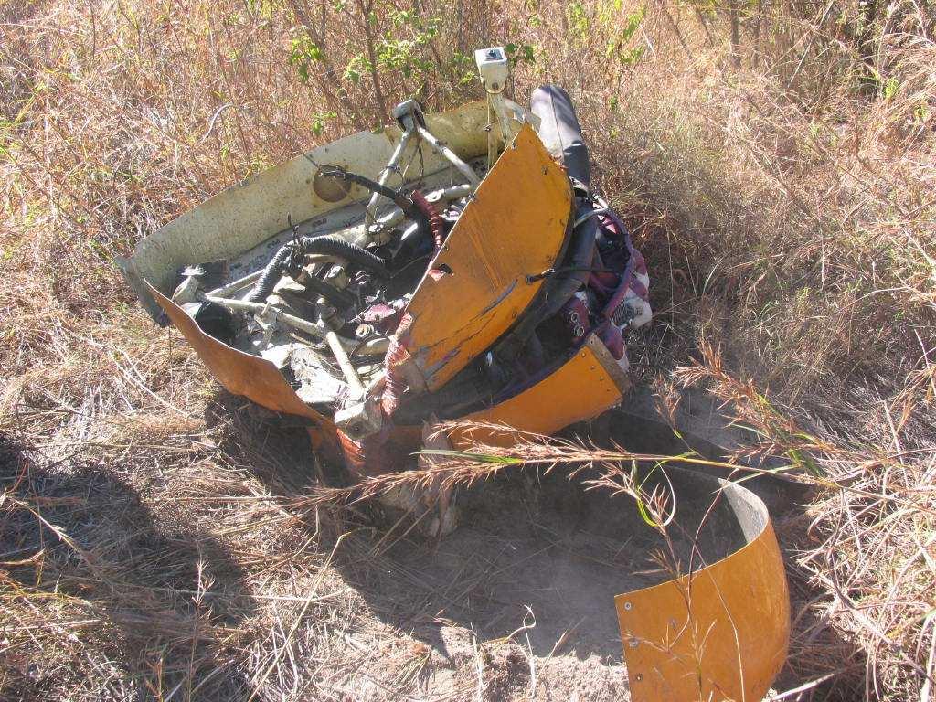 Figure 3: Indicating the engine and the damages sustained. 1.13 Medical and Pathological Information 1.13.1 A post-mortem examination was performed on the deceased pilot after the accident. 1.13.2 The results of the post-mortem report and toxicology tests were not available at the time when the report was compiled.