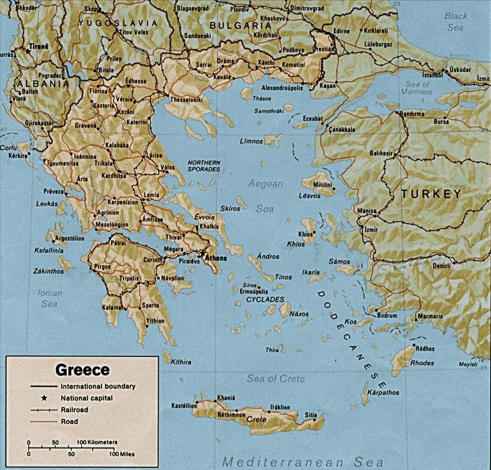 Geography of Greece Balkan Peninsula Mediterranean Sea Mountains