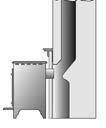 1 Models which can be fitted to a pre-cast chimney with a closure plate are: Small Gas Marlborough and Small Gas Stockton 2.