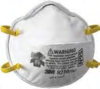 N95 8210 Particulate Respirators Features advanced electret media offering exceptional low breathing resistance. Soft nose foam and adjustable noseclip. Lightweight construction.