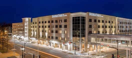 The DoubleTree by Hilton Evansville Indiana Hotel and Convention Center welcomes you to the heart of Evansville s exciting and vibrant downtown.