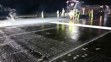 Rwy 10/28 Overlay and Associated Taxiways Works currently progressing on Taxiway B7.