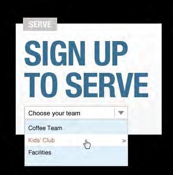 He or she can answer any additional questions you might have. Here s how: Choose your team from the Sign up to Serve box on the home page.