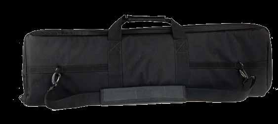 Low profile case provides protection for your AR and handgun.