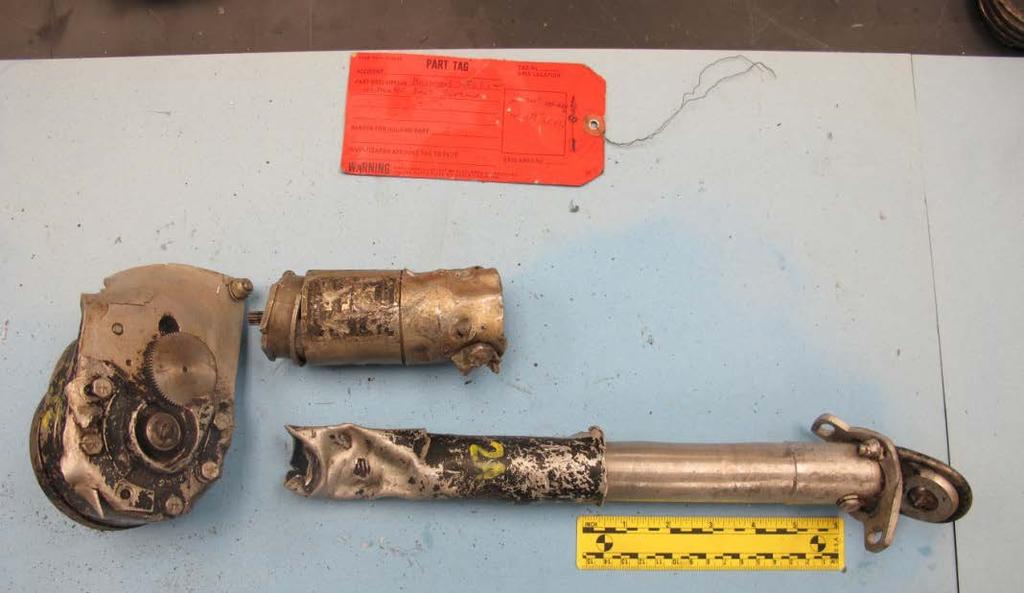 On September 16, 2013 the DGAC investigator arrived at the NTSB Materials Laboratory with various accident airplane components for further inspection. The components were unpacked, sorted and labeled.