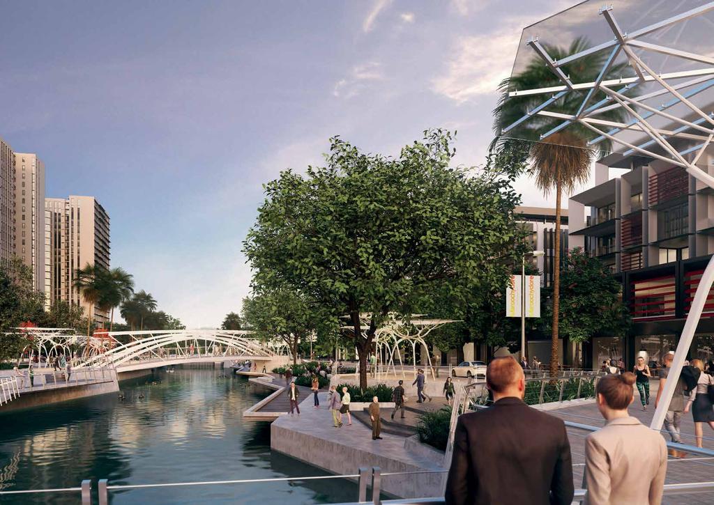 13 14 MAROOCHYDORE CITY CENTRE PROJECT SNAPSHOT 53-hectare site 40 per cent to be parks, plazas and waterways.