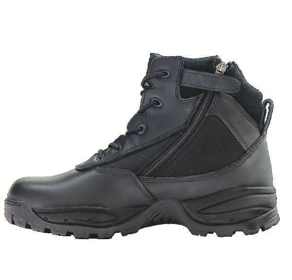 PATROL 6 P1360Z WP CT BLACK Polishable leather and nylon upper Dri-Lex waterproof lining with a full bootie