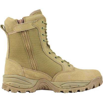 TAC FORCE 8 T5181Z TAN Tan suede and nylon upper Breathable moisture-wicking lining High performance removable cushion insert Lightweight, shock-absorbing molded midsole Slip, oil-resistant rubber